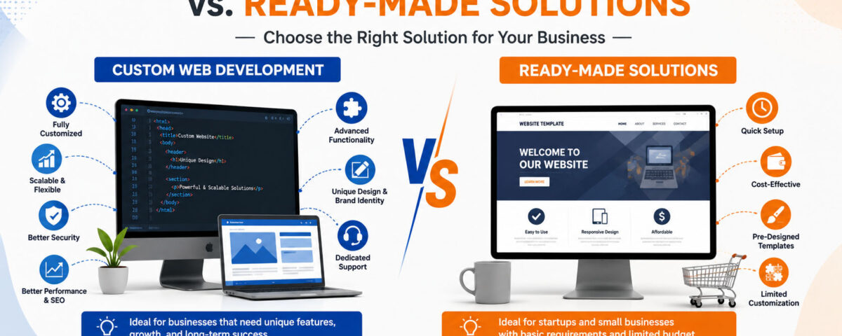 Custom Web Development vs. Ready-Made Solutions
